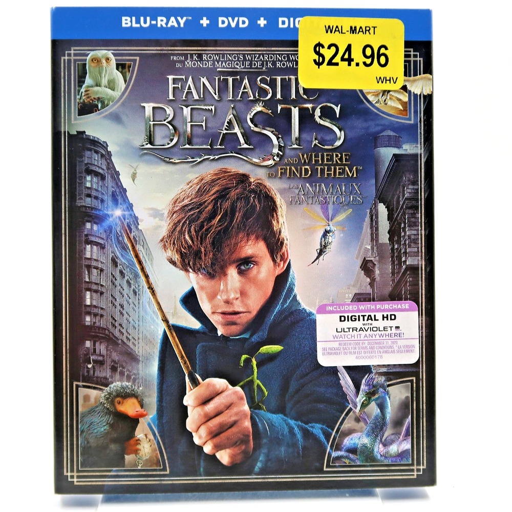 Fantastic Beasts and Where to Find Them (Blu-ray/DVD, 2016)